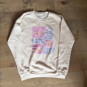 Oat Collective Floral Graphic Sweatshirt